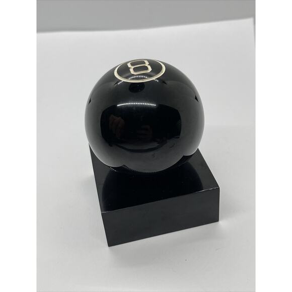 Vintage Bakelite 8 Ball Pool Paper Weight Decoration Mid century Modern - Picture 5 of 9